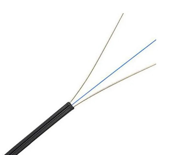 FTTHドロップケーブル 室内 1/2コア 弓型 FRP/鋼 強度メンバー