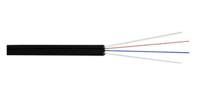 4コア 室内 シングルモード G657A GJXFH LSZH ジャケット FTTH 光ファイバードロップケーブル