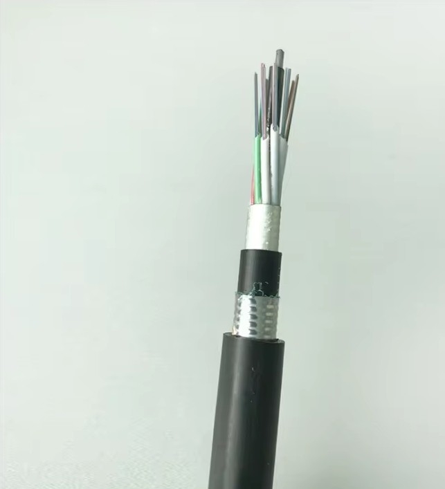 PEジャケット 中央放鬆管 水中光ファイバーケーブル GYTA53 装甲式マルチ144コア
