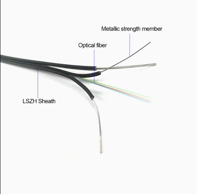 ボーク形 セルフサポート FTTH ドロップケーブル 4コア 携帯電話通信