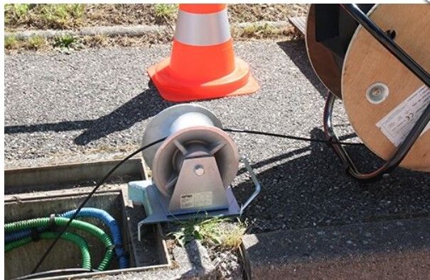 直接埋葬用光ファイバーケーブル -20~70°C構造 SZ 鎖状松管