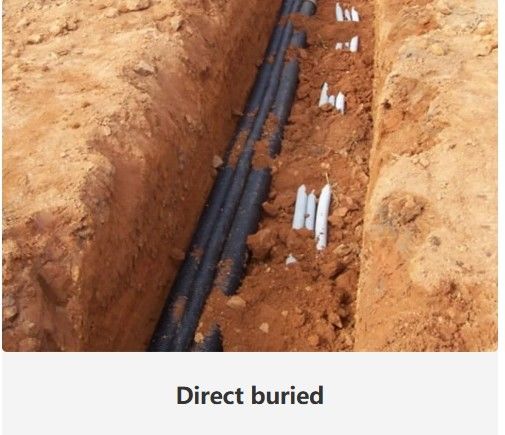 直接埋葬用光ファイバーケーブル -20~70°C構造 SZ 鎖状松管
