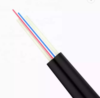 2*0.5mm FRP FTTH Drop Cable GJXFH 1/2/4/6 Cores Butterfly Lead In Optical Cable