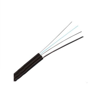 Steel Rod Outdoor Drop Cable , ANATEL FTTH 1 Core Fiber Optic Cable