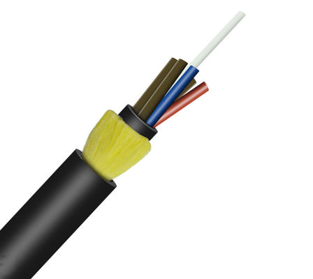48 Core Aramid Yarn Single Mode ADSS Fiber Optic Cable Self Supporting
