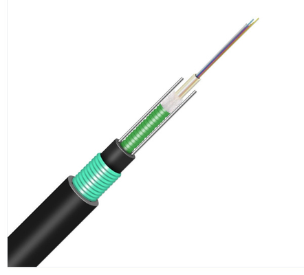 Arc Erosion Resistant Jacket GYXTW Self Support Aerial Cable 12 24 Core Single Mode